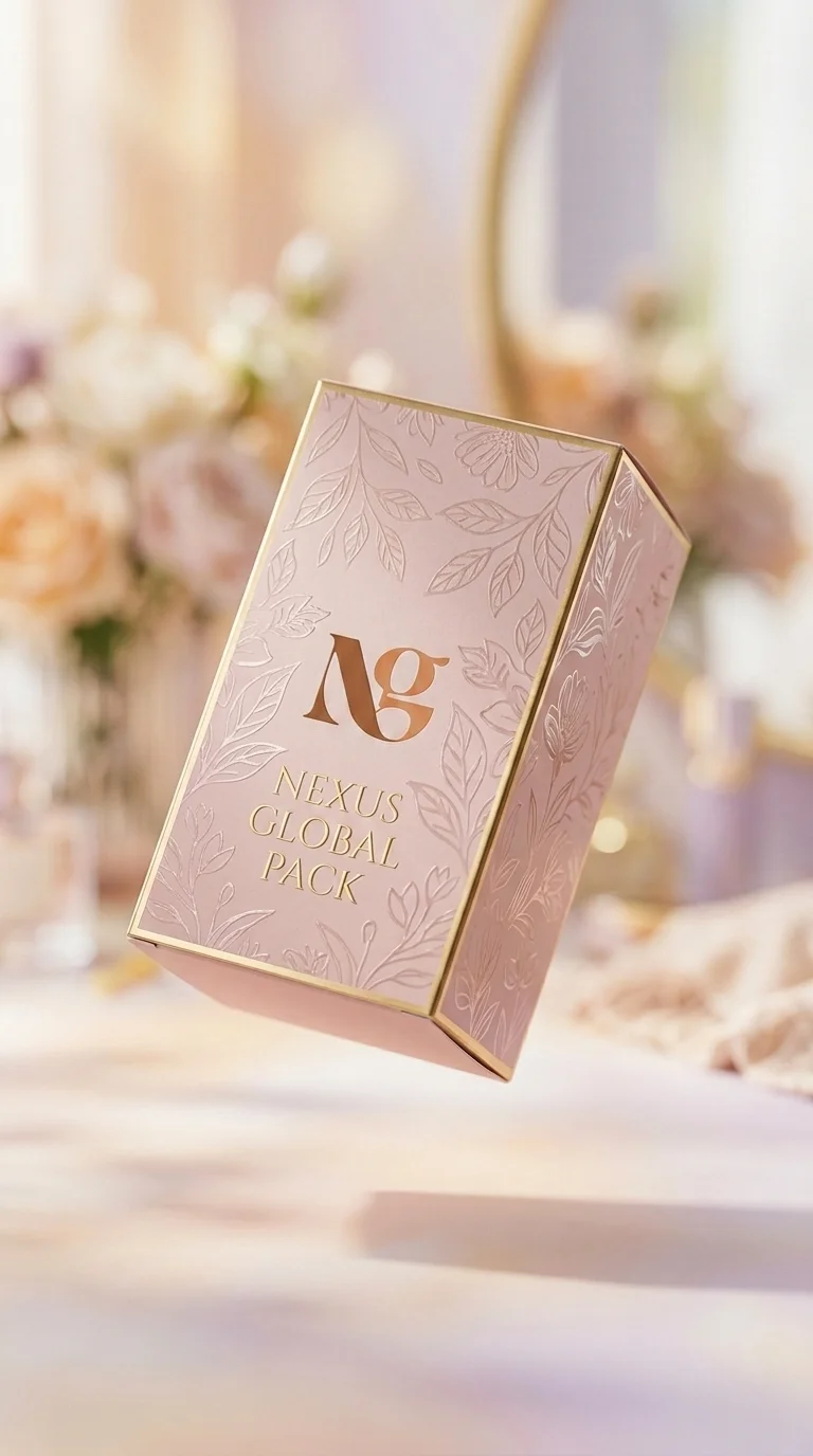 Floral Embossed Cosmetic Box