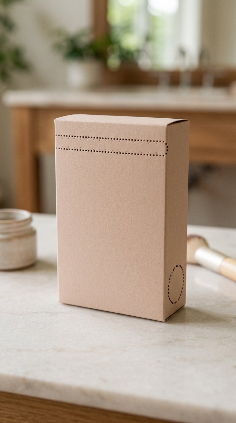 Perforated Kraft Beauty Box