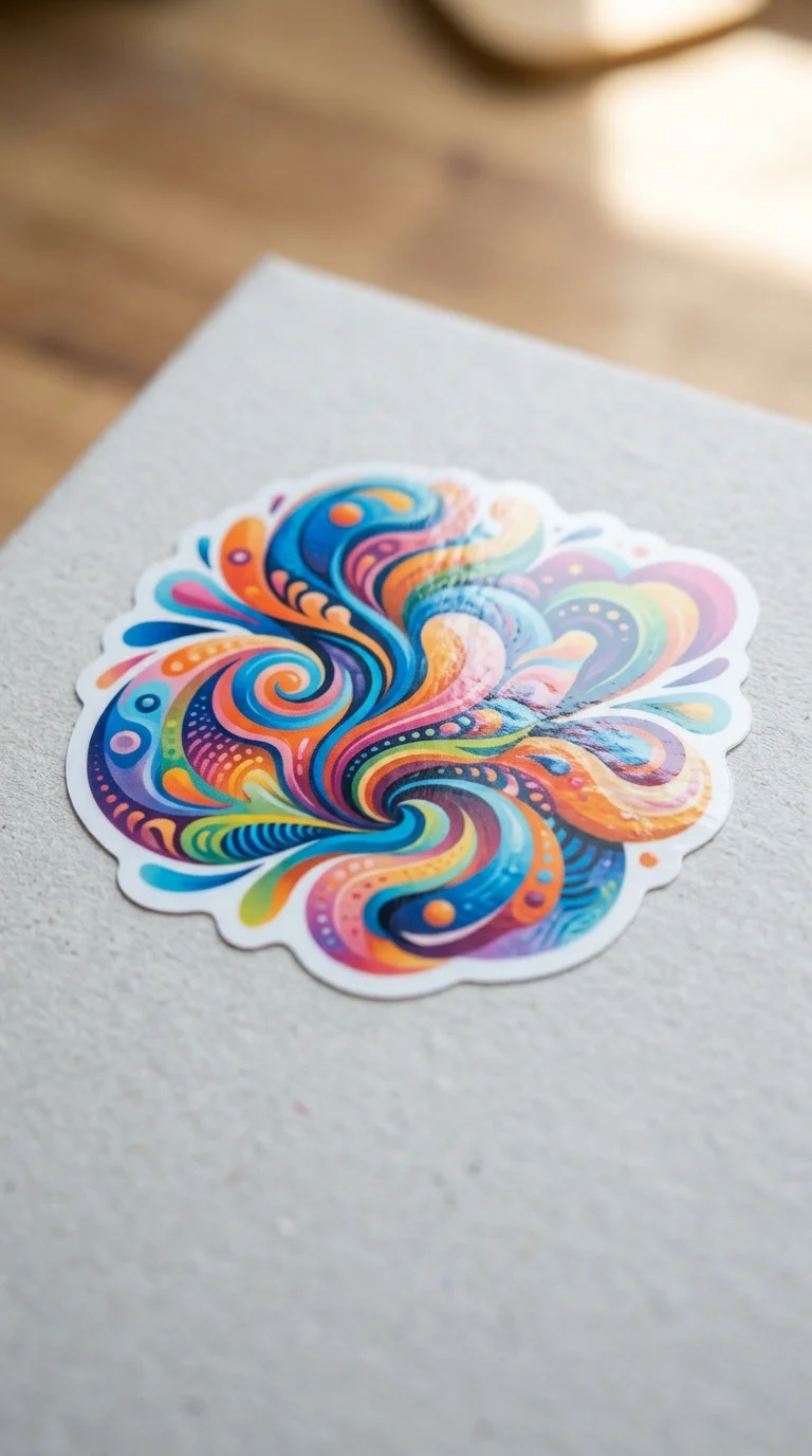 Vibrant Die-Cut Sticker